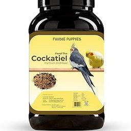 Foodie Puppies Bird Food for Cockatiels - 1Kg | Natural and Healthy Premium Mix Seeds, Kangni, Sunflower, Yellow Proso, Browntop, Oats, Pearls | Daily Birds Food Seeds for All Life Stages-image-63