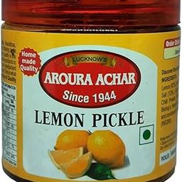 LUCKNOW'S AROURA ACHAR SINCE 1944 Lemon Pickle 400g for Home Use Home Made With Love No Artificial Colors-image-39