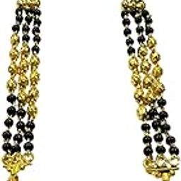 Micro Gold Plated Long Mangalsutra With Traditional Davali Pendant (30 Inch Long)-image-52