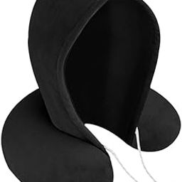 BigPlayer Hooded Travel Neck Pillow for Men & Women – Soft U-Shape Memory Foam Cushion with Hoodie for Neck Pain Relief & Sleep Comfort in Plane, Car & Train-10