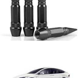 LOVMOTO Spiked Style Tire Valve Stem Caps, Universal Aluminium Alloy Dustproof Tire Valve Stem Covers for Cars, SUV, Trucks, Bikes, Motorcycles, Bicycles Comfortable with Mo-del X-image-28