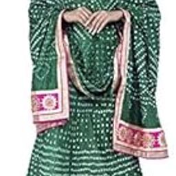 Women's Rajasthani Traditional Bandhej Lehenga Chunni Set – Ethnic Bandhani Print Lehenga with Dupatta, Vibrant Colors, Festive-image-1