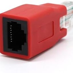 BNF®Connected Crossover RJ45 M/F Adapter Male to Female Connector Converter for Laptop PC Red| Computer Cables & Connectors | Networking Cables & Adapters |1 x RJ45 M/F Adapter-20