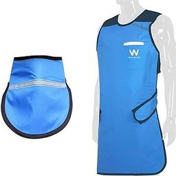 WALDENT Lead Apron for X-Ray Protection with Thyroid Collar, 0.35 mm Lead Equivalency, BARC Approved, Durable Radiation Shielding Apron for Dental, Medical & Radiology Use - Comfortable & Lightweight-image-52