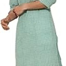 Men Cotton Green Hand Block Print Mandarin Neck Regular Sleeves Comfort Fit Kurta-image-35