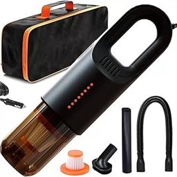 PESOMA Car Vacuum Cleaner 2 in 1 - Portable and Corded Handheld High Power Vacuum Cleaner for Car Wet and Dry Car Vacuum Cleaner 2 in 1 DC 12V, 120W 5.5 KPA with HEPA Filter-QLB-4