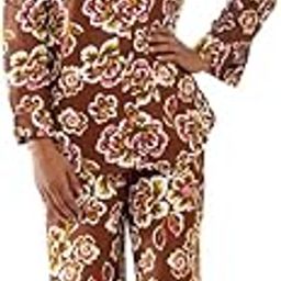 Women's Maroon Floral Cotton Co-ord Set – 2 Piece Shirt & Pant | Casual Summer Outfit | Printed Loungewear Set-image-13