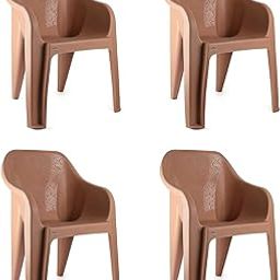 Cello Dynamo Chair Set Pack of 4 - Dark Beige (Plastic) | Strong and Durable | Easy to Clean | Chair for Living Room, Bed Room, Kitchen, Office Room, Outdoor | 3 Years Warranty-image-30