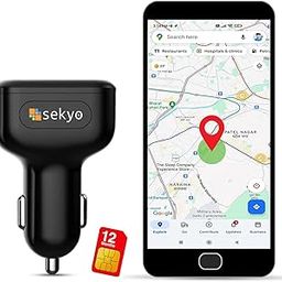 Sekyo 4G GPS Tracker in 12V Car Charger with Sim Support | 300mah | Accurate & Real-Time Location, Route History | Anti-Tamper & Safe Boundary Alert | GPS Tracking Device for Car (with Sim)-30