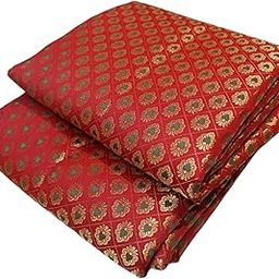 Unstitched Banarsi silk Durga Puja Special, Diwali Special, Ugadi Special blouse piece material for women 1 meter-48