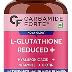 Carbamide Forte Japanese Reduced L Glutathione Tablets 500mg with Vitamin E | Glutathione with Hyaluronic Acid, Vitamin E, Lycopene & Biotin – 30 Veg Tablets Each-15