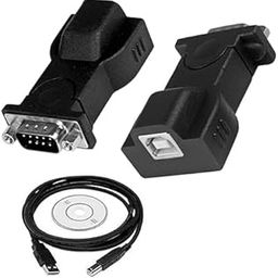 USB to Serial DB9 Converter Adapter for Compatible Windows 10, 8.1, 8,7, Vista, XP, 2000, Linux, Mac OS X 10.6 and Above (USB to Serial DB9 Adapter)-81