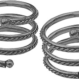 Tradational Spiral Iron Toe Rings Steel Polish Adjustable-image-88