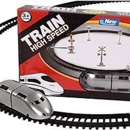 Popo Toys Train Toys for Kids - High Speed Battery Operated Metro Train, Train Track Set for Kids Trains & Train Sets, Metro Train Toy (A07) - Multicolor-12