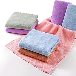 CRUMPLED Microfiber Towel for Face & Hands - 6 Microfiber face Towel Combo Set (Pack of 6, Multicolor)-image-73