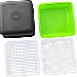 MERISHOPP Peanut Sprout Case Convenient Reusable Nursery Pot for Indoor Greenhouse Home 4pcs-image-32