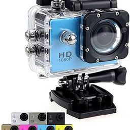 Outdoor Waterproof Sports Action Camera 2.0-inch Screen SJ4000 Diving Cycling Aerial Photography DV Camcorders (Blue)-image-33