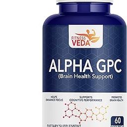 Fitness Veda Alpha GPC 300 mg | Brain Support Formula | 60 Capsules | Pack of 1 | Nootropic Supplement for Focus & Clarity | Vegan, Non-GMO-image-23