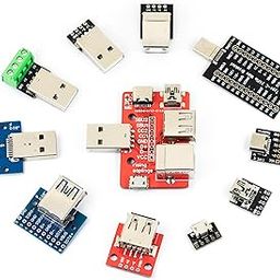 yddmyo 11pcs USB Breakout Board kit Type A B Type-C Mini Micro and 6 in 1 Breakout Board-21