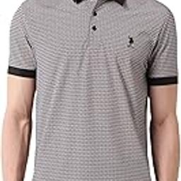 U.S.Polo Association Men's Geometric Printed Classic Polo Shirt-image-18