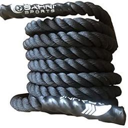 Battle Rope by SAHNI SPORTS. Best Workout Equipment for Total Body Exercise to Improve Cardio, Strength & Power. Premium 1.5 Inch 30 Feet-image-4