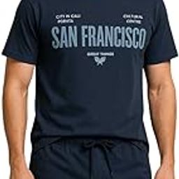 Night Dress Cord Set for Men Shorts and T-Shirt Cotton Night Wear for Men Summer-image-122