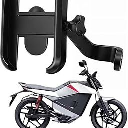 WHIPONE Metal CNC Mobile Holder for Scooter, Scooty & Motorcycle Compatible for Ola Roadster X, Mirror Mount, 360° Rotation, Strong Anti-Slip Grip, Wide Adjustable Fit for All Smartphones (Black)-27