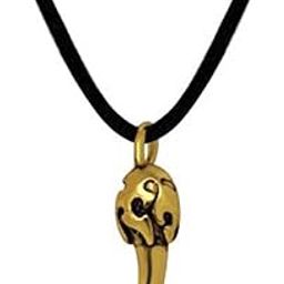 Gold Plated Artistic Elephant tusk/tooth pendant for men PS1101615G-image-61