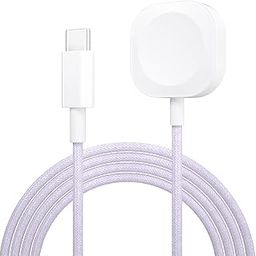Tobfit Charger Cable Compatible with Apple Watch Series 9 8 7 6 5 4 3 2 1 SE/Ultra 38mm 42mm 40mm 44mm 41mm 45mm 49mm - Fast USB Type C Wireless Magnetic Charging Cord Cable 3.3ft/1m(Purple)-25