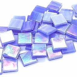 Sai Mosaic Art Coral Medium Blue HK095 Glass Mosaic 15x15mm tiles 100 gm pack-image-63
