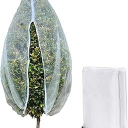 HBSTUDIO Large Fruit Tree Netting Bags,Bird Netting for Blueberry Bushes with Zipper and Drawstring,Garden Netting from Squirrels and Birds Other Animals for Cherry Apple Tree (300cm*300cm)-image-25