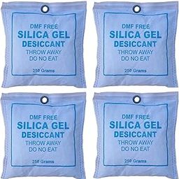 AONTAN ENTERPRISE Silica Gel 250 Gm Pouch 4 Pcs Pack Moisture Absorbents Dehumidifier Silica Gel Bags For Moisture, Room, Cupboard, Kitchen, Shoe,Wardrobe,Car,Camera, Lensesetc..., White-image-68