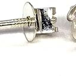 925 Pure Sterling Silver Stylish Single Stone Tops Bali (Stud Earrings) Jewellery for Boys & Men with Ceritificate of Purity-image-76