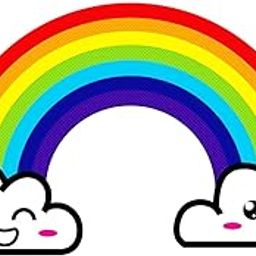 GovardhanSons - Rainbow Wall Stickers - Vibrant Cartoon Colored Rainbow Decals for Home Walls, Living Room Décor - Removable Vinyl Wall Art Kids Room Wall Stickers (45 CM X 45 CM - Pack of 1) EAM-17-image-48