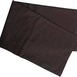Men's Trousers Unstitched 100% Cotton, Linen Look Fabric (1.3 Meter Black)-image-73