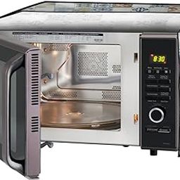 Stylista microwave oven cover compatible for Samsung 32 Liters Convection MC32K7055QT, Dustproof, stainproof, Wipeable cover, Mosaic Pattern Cream-image-94