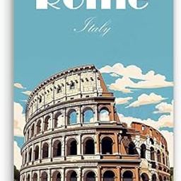 EVERCAREGIFTS Rome Colosseum Fridge Magnet Italy Souvenir Travel Collectible Fridge Magnets for Refrigerator Gifts for Tourists World Tourism Souvenir Fridge Stickers for Travellers Size: 8.2x5.2 CM-image-92