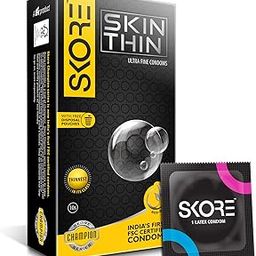 Skore SkinThin Ultra Fine Condoms - 1 Pack (10 pieces)-10