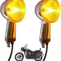 Dhe Best Bike Front Rear Round Turn Signal Side Indicator, Light Compatible with RE meteor-350-image-44
