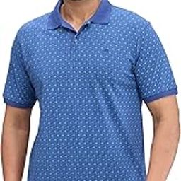 Men's Pure Cotton Print Pattern Modern Fit Polo Collar Polo Neck Half Sleeve Casual T-Shirt-image-44