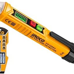 INGCO AC Voltage Detector, Non-Contact Voltage Tester, 12-1000V AC Voltage Detector Pen, Sound and light Alarm,Circuit Tester Tool with LED, Auto power off-14