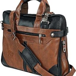 PU Leather Expanded 14 Inch Laptop Shoulder Messenger Sling Office Business Travel Bag for Men & Women-image-29