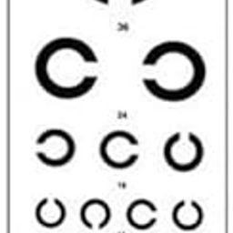 Eagle Eye Products® || EEP || Eye Vsion Test Chart || Professional Snellen Test Chart || Landolt C Vision Testing Chart || 7 Lines || Wall-Mountable-12