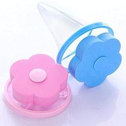 PARIDHUR Enterprise 2 Pcs Washing Machine Floating Lint Mesh Bag Net Pouch Hair Catcher Lint Catcher Hair Filter for Household Tool -Random Colour-image-13