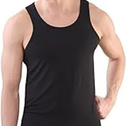 park avenue Men Body fit Solid Pattern Bamboo Spandex Blend Vest-picture-15