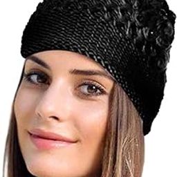 Women's Knitted Wither Warm Woolen Beanie Skull Cap - Uprasan (Free Size)-image-7
