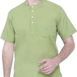 Men Cotton Straight Kurta-image-1