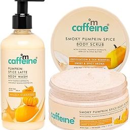 mCaffeine Pumpkin Spice Cleanse & Detan Duo for Glowing Skin| Mildly Cleanses, Exfoliates, Detans|Pumpkin Body Wash - 300ml & Pumpkin Body Scrub - 175 g | Sweet & Spicy Pumpkin Aroma for Men & Women-52