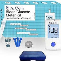 Dr Odin GOD Blood Glucose Monitoring System Self And Professional Monitoring Meter Kit With Vial of 25 Strips, 25 Lancets And A Lancing Device Free For Simple & Accurate Blood Sugar Testing Kit (White)-image-81