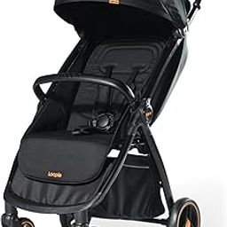 Loopie Hop Stroller | 0-4 Years| Travel Friendly Cabin Stroller| Foldable| Aluminium Frame| Sun Protection Canopy | 5 Point Safety Harness| Adjustable Seat| Shock Absorber Wheels| Charcoal Black-22